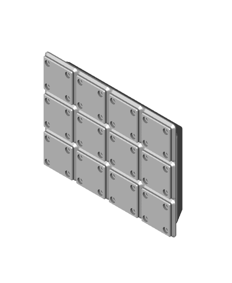 Gridfinity Holders for Alexandre Chappel's Hardware Design Boards 3d model