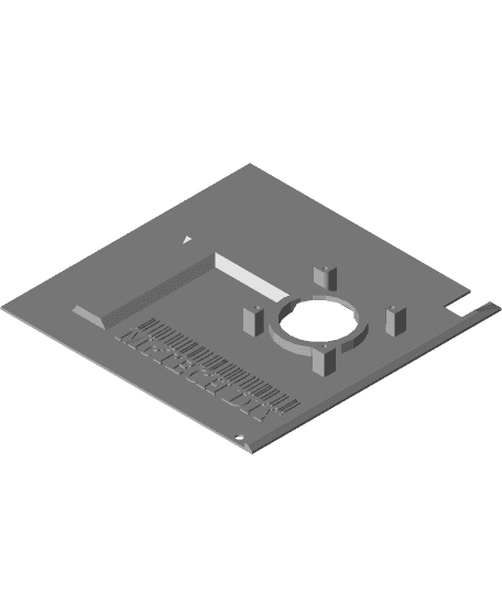 Ender 3 Rear Electronics Right Side 4010 Blower 3d model