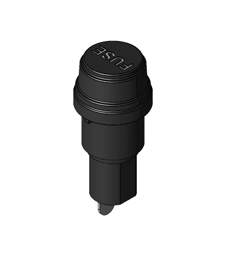 Tnisesm Panel Mounted Screw Cap Fuse Holder 3d model