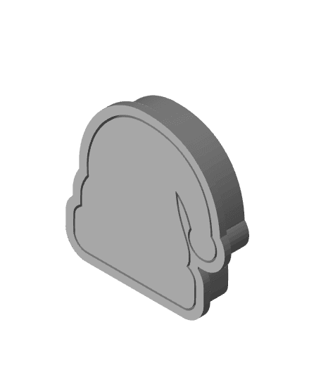 santa hat - cutter and stamp 3d model