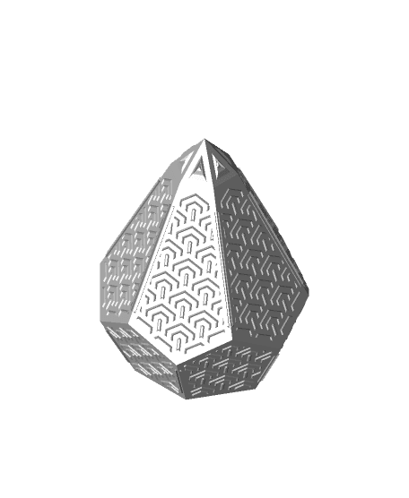 Hex Mosaic Lamp 3d model