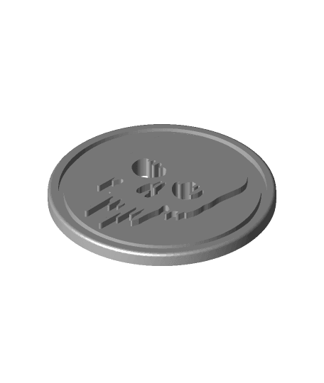 Bleeding Skull Coin 3d model