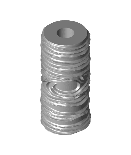 Texture foam roller - wood grain.stl 3d model