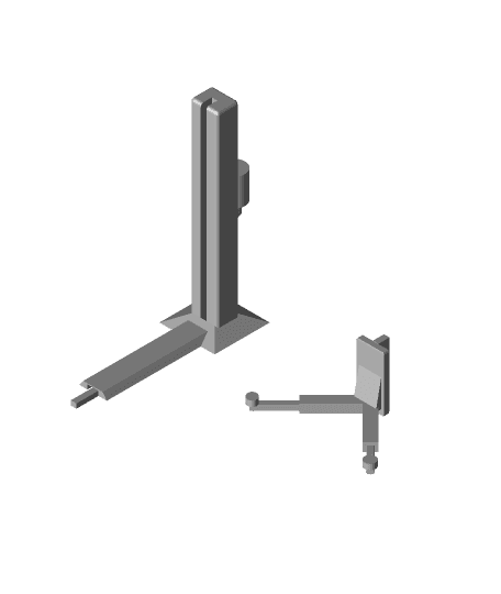 Hydraulic ramp (Hebebühne) 1/43 scale 3d model