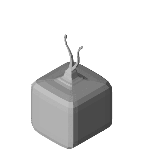 Set Top TV Head 3d model