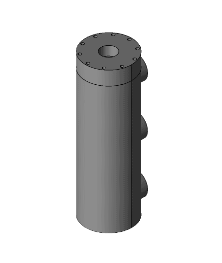 Mirrored screw pump 3d model