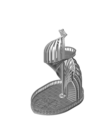 Gothic Stairway Dice 3d model