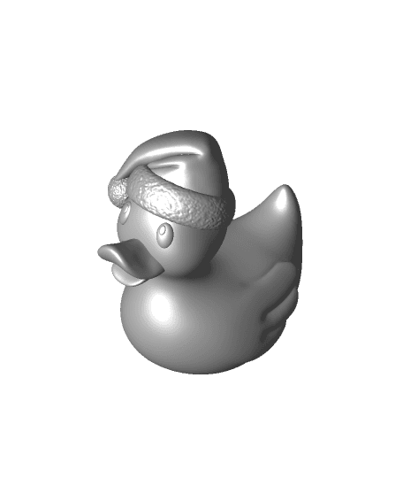 Santa Rubber Ducky 3d model