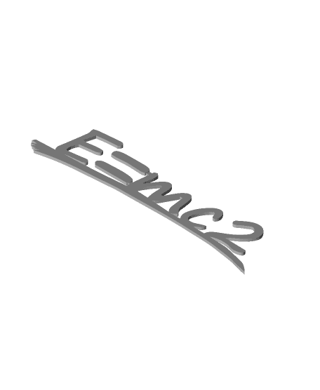 E=mc 2 Sign 3d model