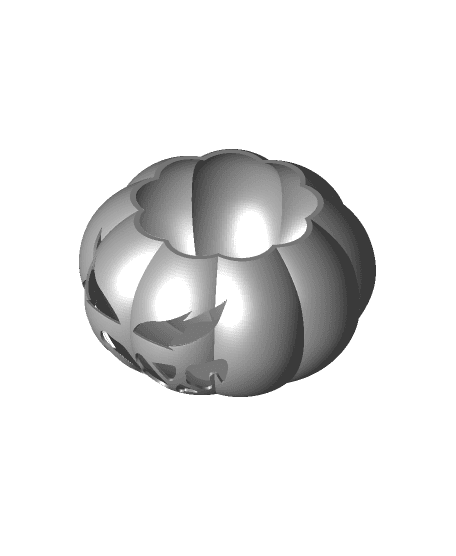 Pumpkin electric tealight holder 3d model