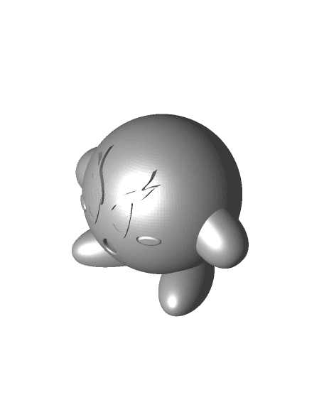 rengoku kirby  3d model