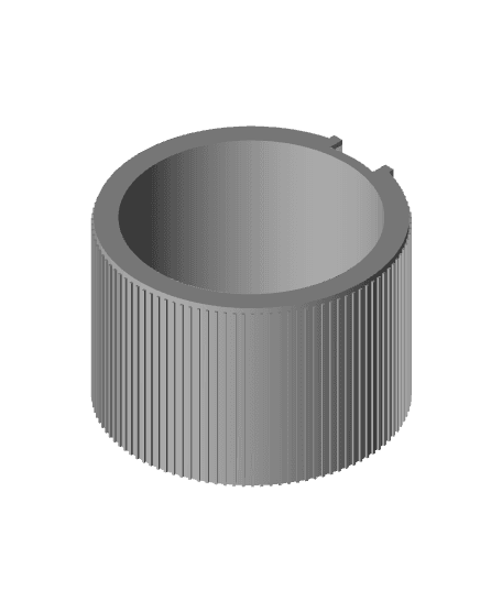 Wall Mount Plant Pot - Ribbed Design  3d model