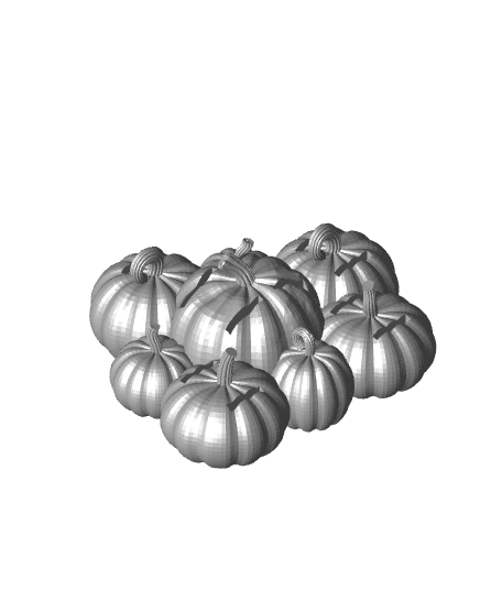 Pumpkin patch Nintendo switch cartridge holder 3d model