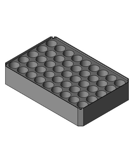 3x2x0.75 - Multibin Insert for AA batteries 3d model