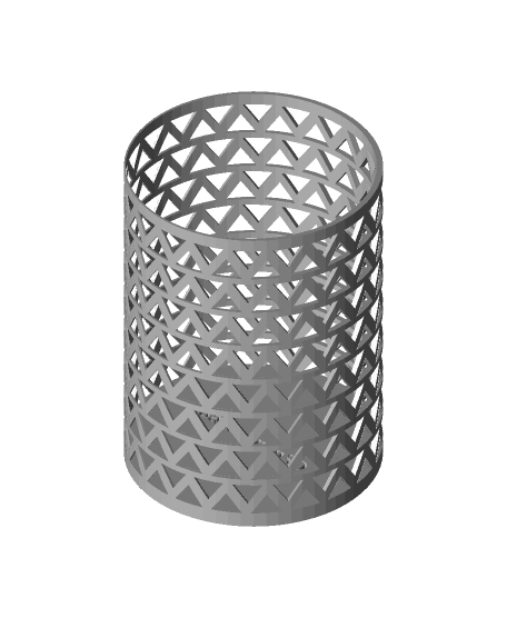 Pen Cup Tiangle.stl 3d model