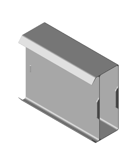 Under Desk Storage Drawer - Two Drawer 3d model