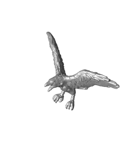 Zombie Crow 3d model