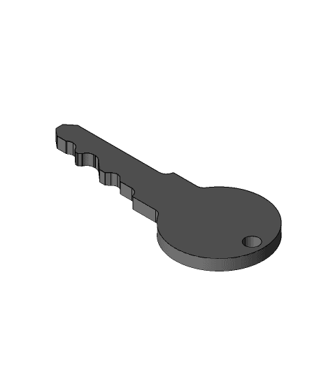 BLANK KEY  TAG.stp 3d model