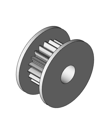 20 Teeth Pulley 3d model