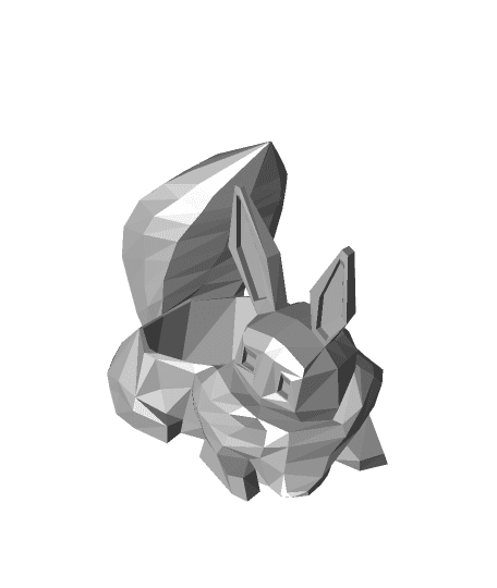 Low Poly Eevee Planter 3d model