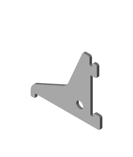 3" Single Track Shelf Bracket 3d model