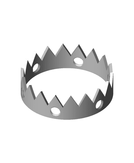 Medium screw crown 3d model