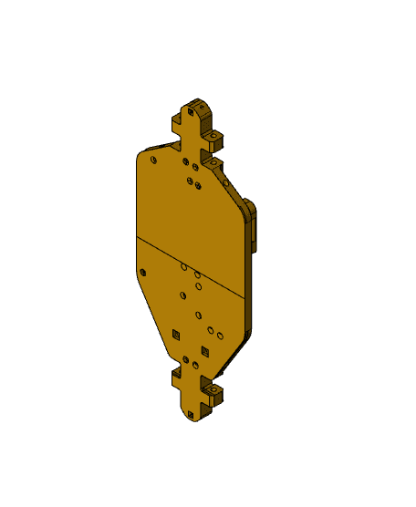 RUDE Modified Chassis for 250mm Bed  3d model