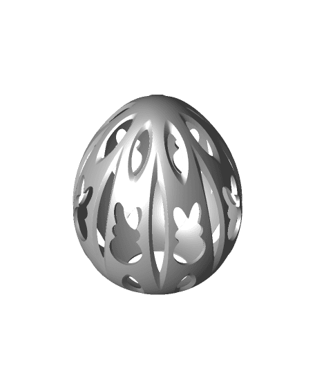 Egg Tealight Cover -Bunnies 3d model