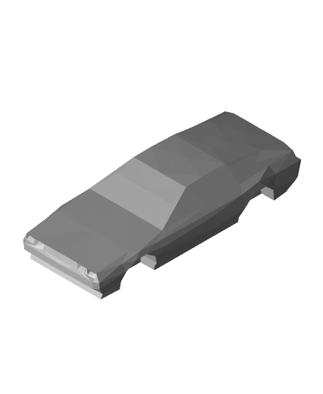 Low Poly DMC DeLorean 3d model