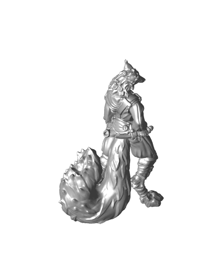 Volpine Archon - Fox Trickster - PRESUPPORTED - Heaven Hath No Fury - 32mm scale  3d model