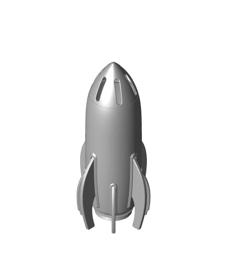 Rocket Night Lamp 3d model