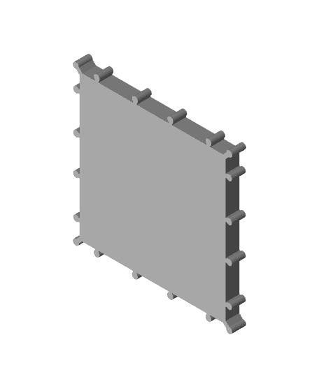 Enigma 0 9 slot frame - tic tac toe.stl 3d model