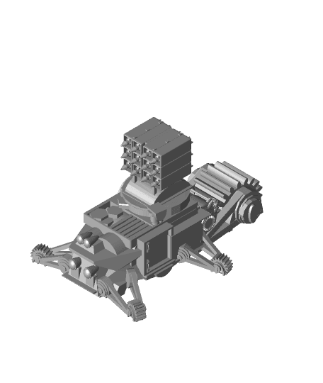 FHW: concept Junk Rocker Defense turret rockets (BoD) 3d model