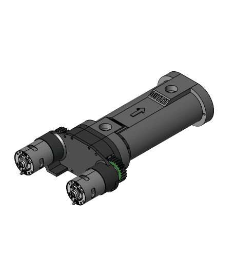 Dual screw pump  3d model