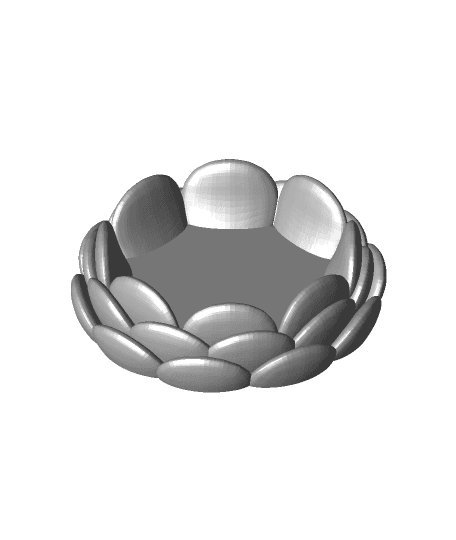 Flower Base - Flat 3d model