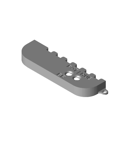 LED Backpack Top PCB Housing V1 Brain Board 3d model