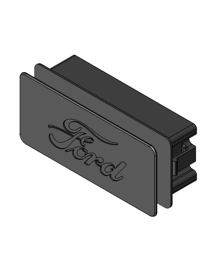 2005 Ford F250 Super Duty Center Console Delete Plate 3d model