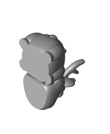 Reindeer Mini Keychain 3d model