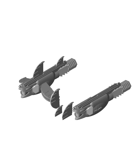 FHW:  Six Fin Server shark EZ Print (BoD) 3d model