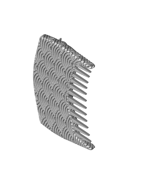 Koi Hair Comb 3d model