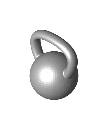 69 kg kettlebell keychain 3d model