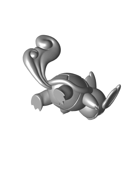 Pokemon Wartortle #8 - Optimized for 3D Printing 3d model