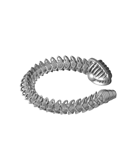 Shakaworld3d Big Head Ribbed Tail Serpent Snake.stl 3d model