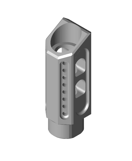 Futuristic Flash Hider (Airsoft) 3d model