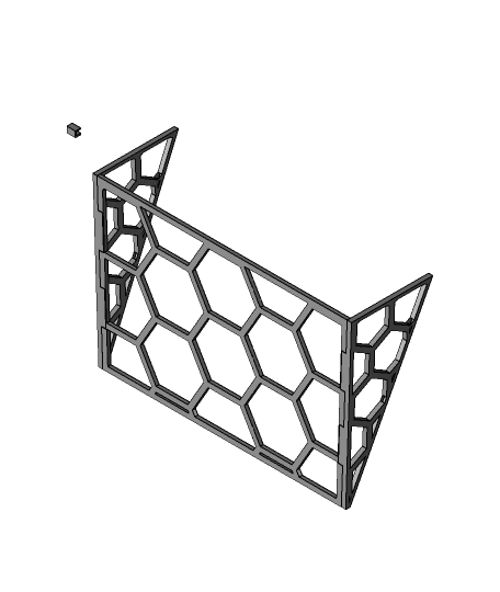 Hextraction - Paper gutter frame 3d model