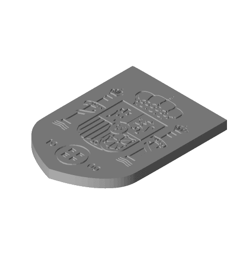 Spain national football team coaster or plaque 3d model