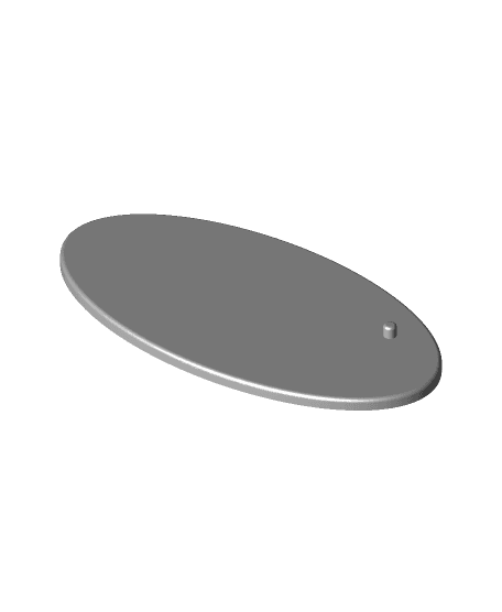 Oval Action Figure Base 3d model