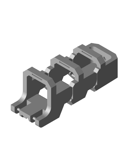 Articulated exoskeleton fingers 3d model