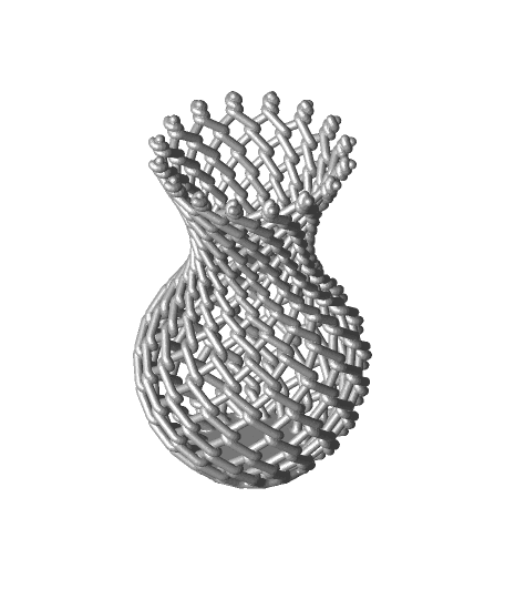 Round Chain Link Vase - FDM 3d model