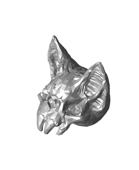 Bat Skull - Low Poly 3d model